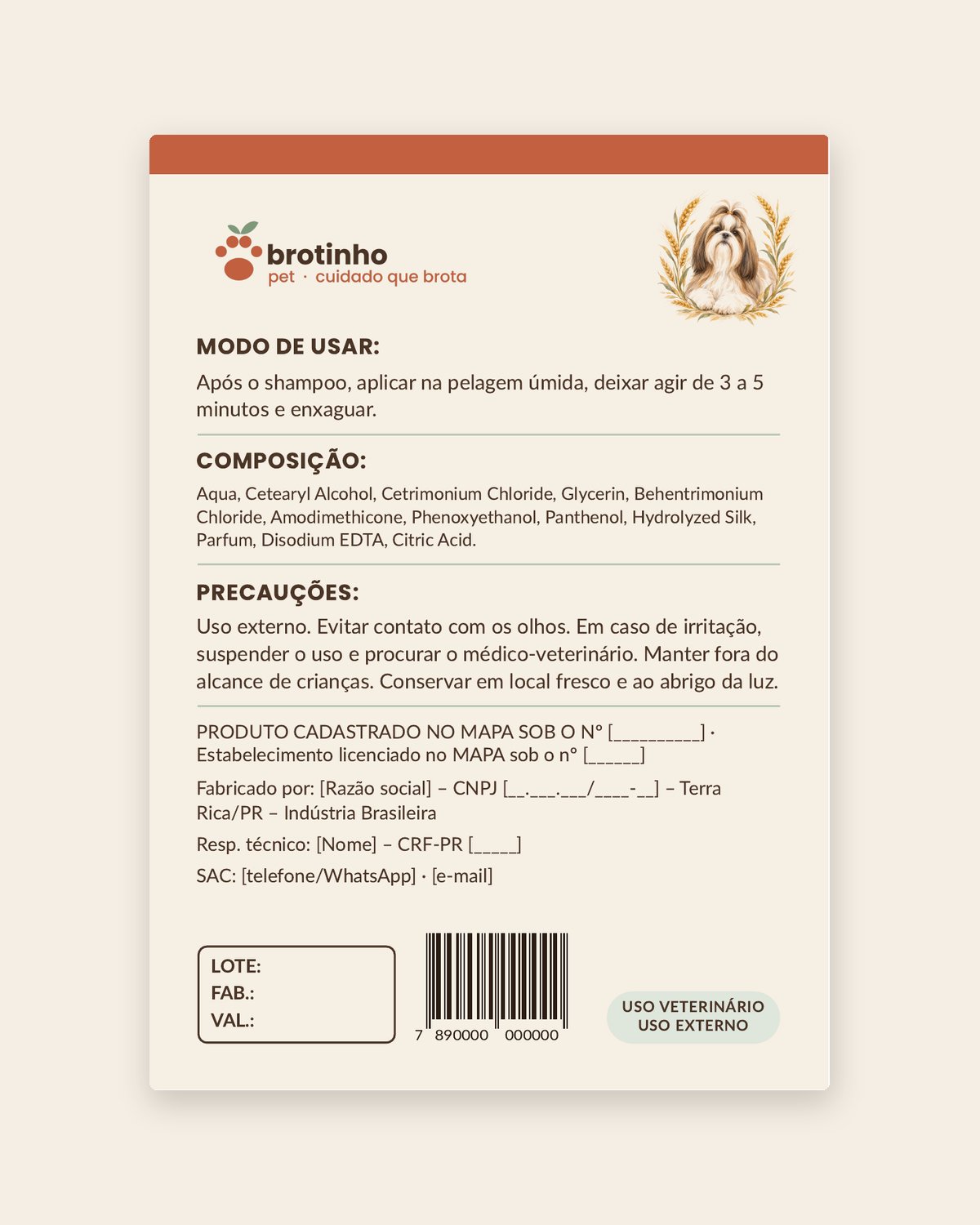 Condicionador Pelagem Longa