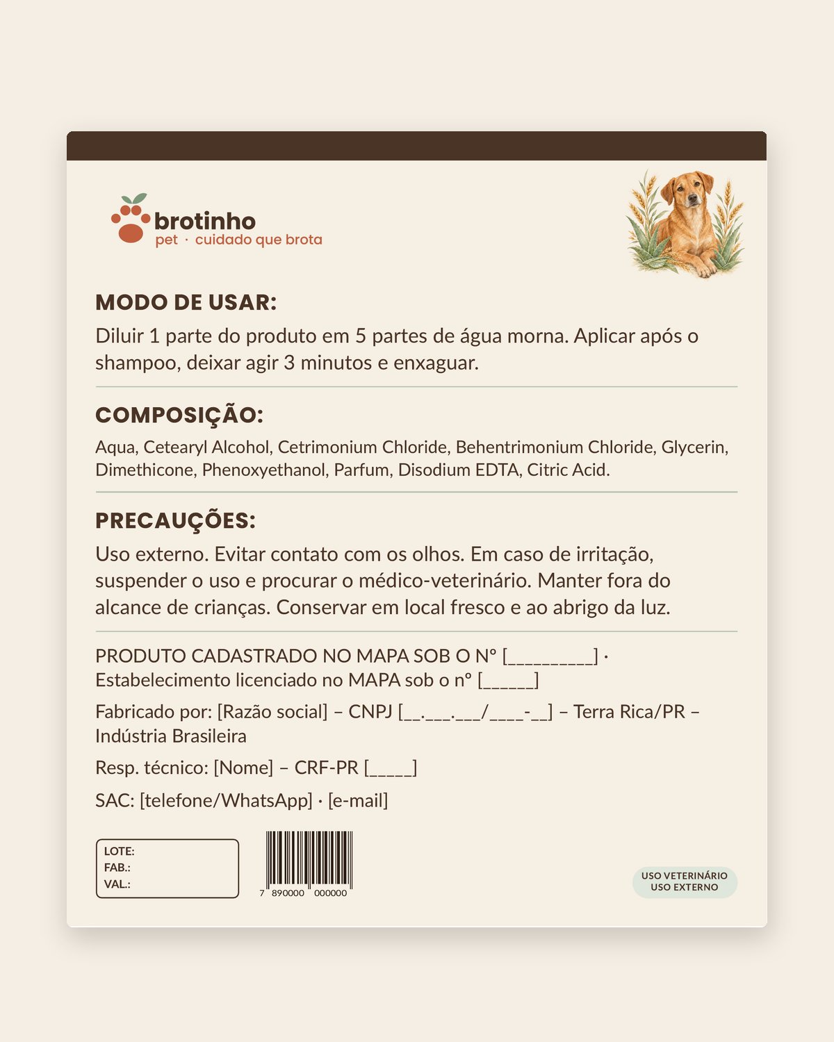 Condicionador Profissional Concentrado 1:5