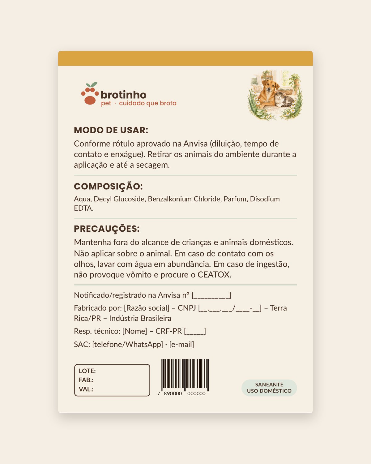 Desinfetante Pet Ambientes