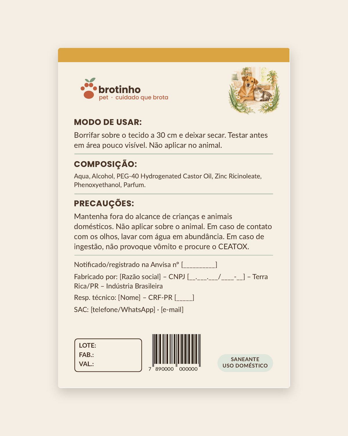 Eliminador de Odores para Tecidos