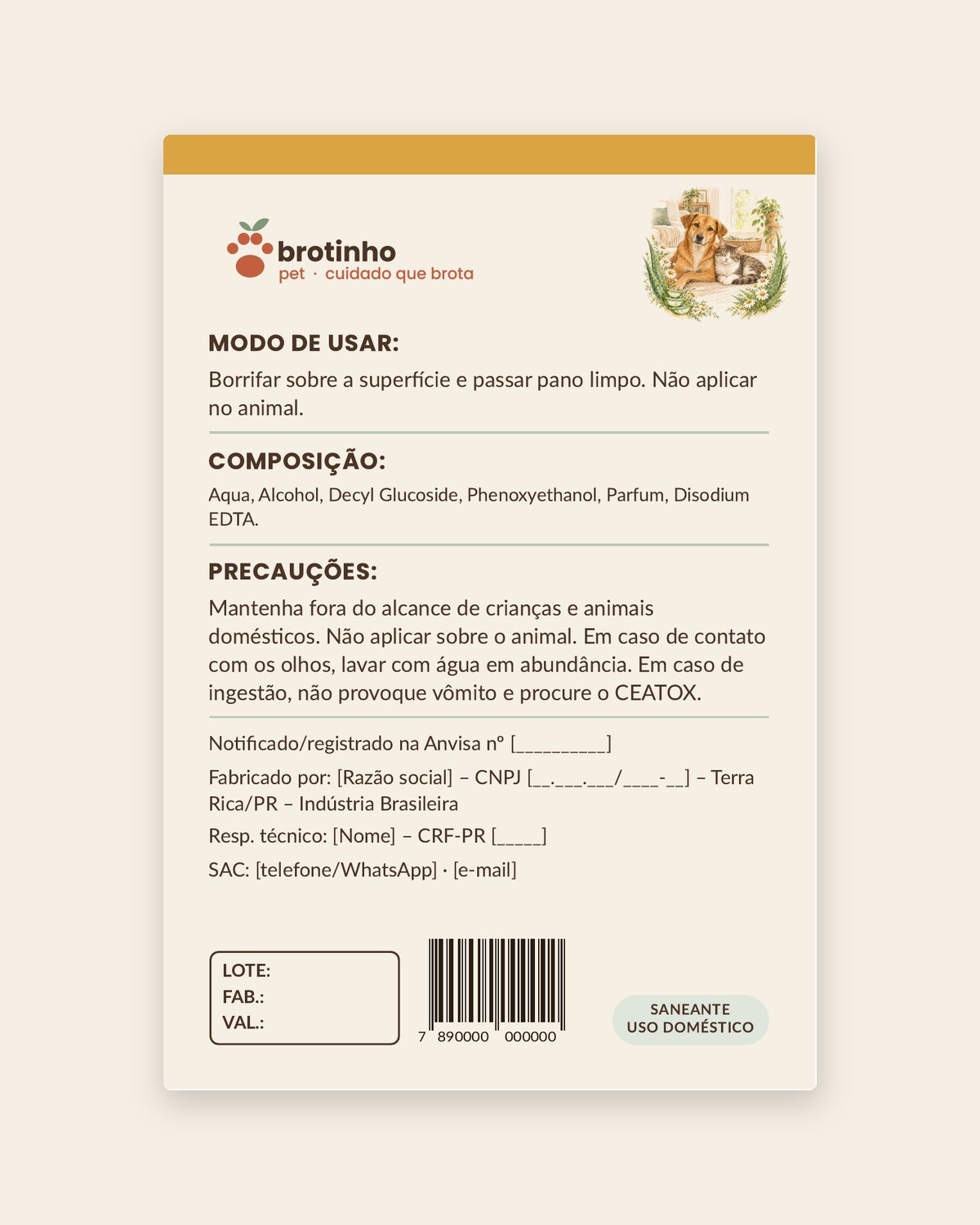 Higienizador de Superfícies Pronto Uso