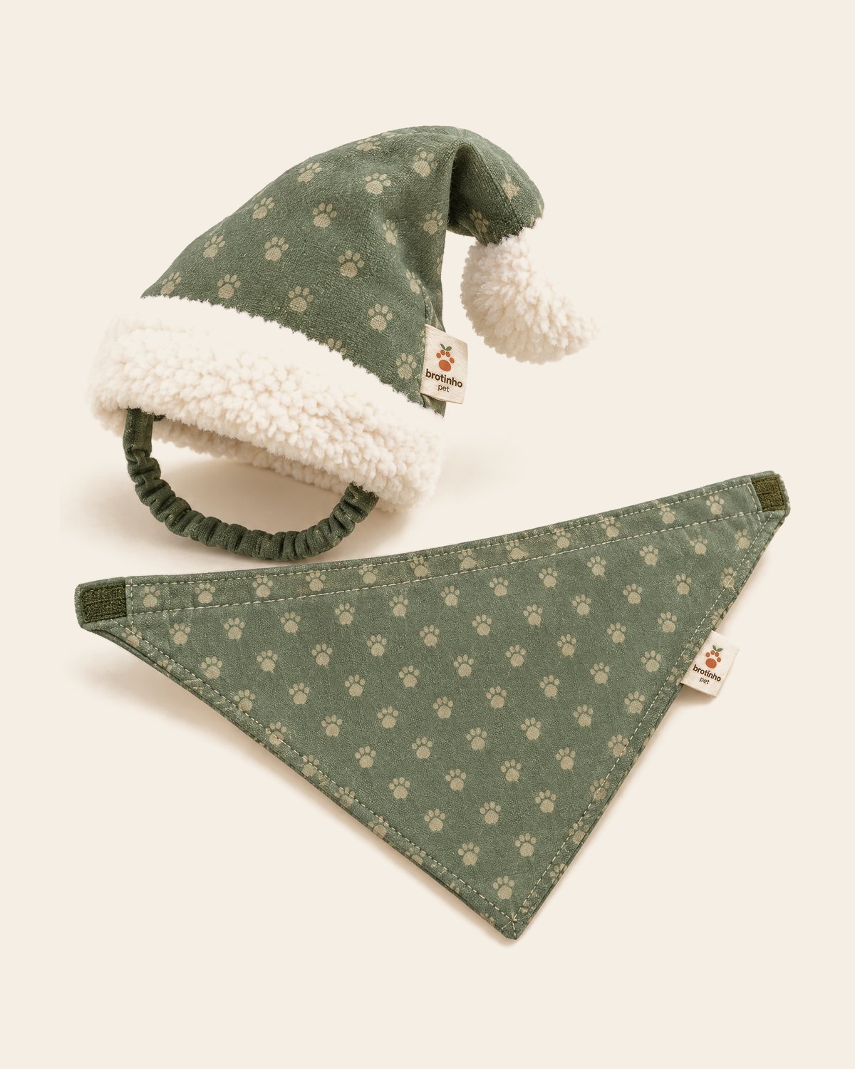 Kit Natal (gorro + bandana)