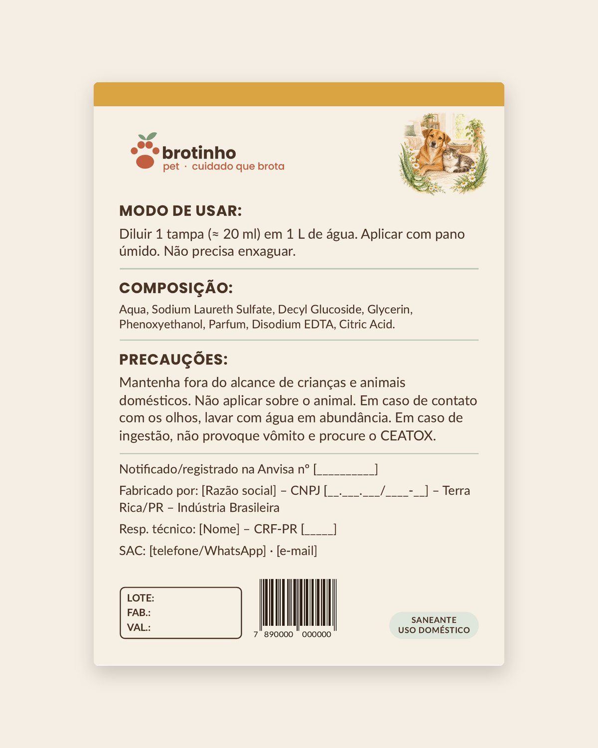 Limpador de Pisos Neutro Pet