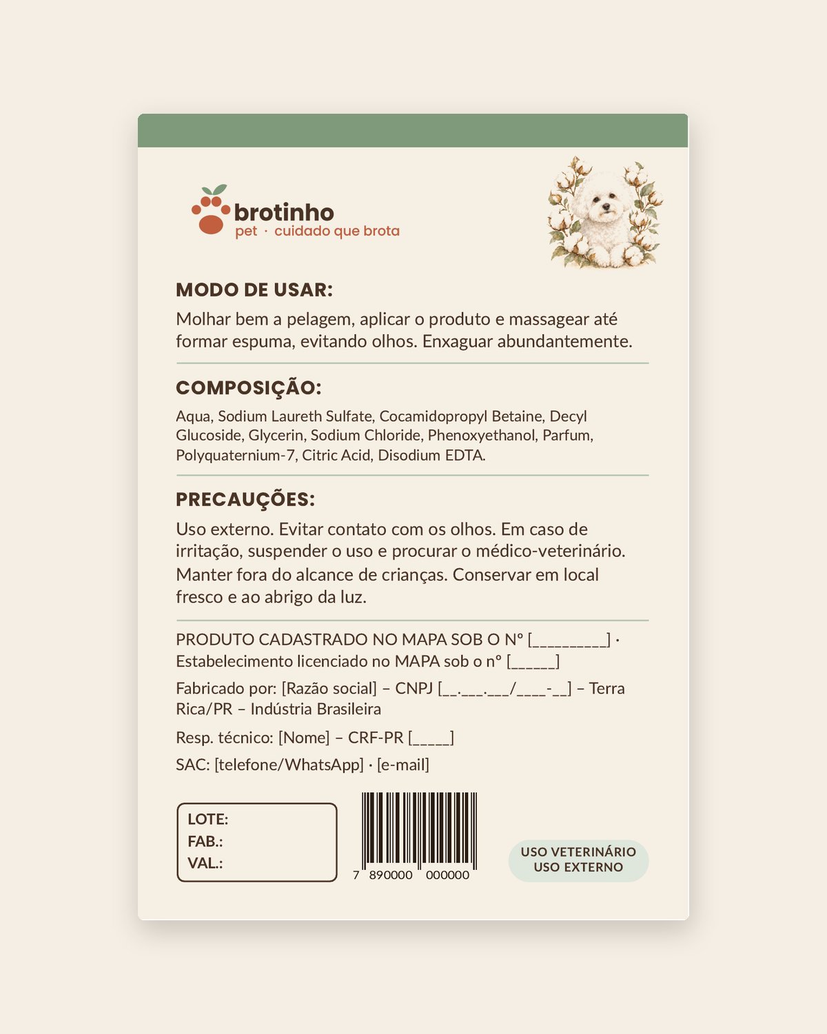 Shampoo Algodão