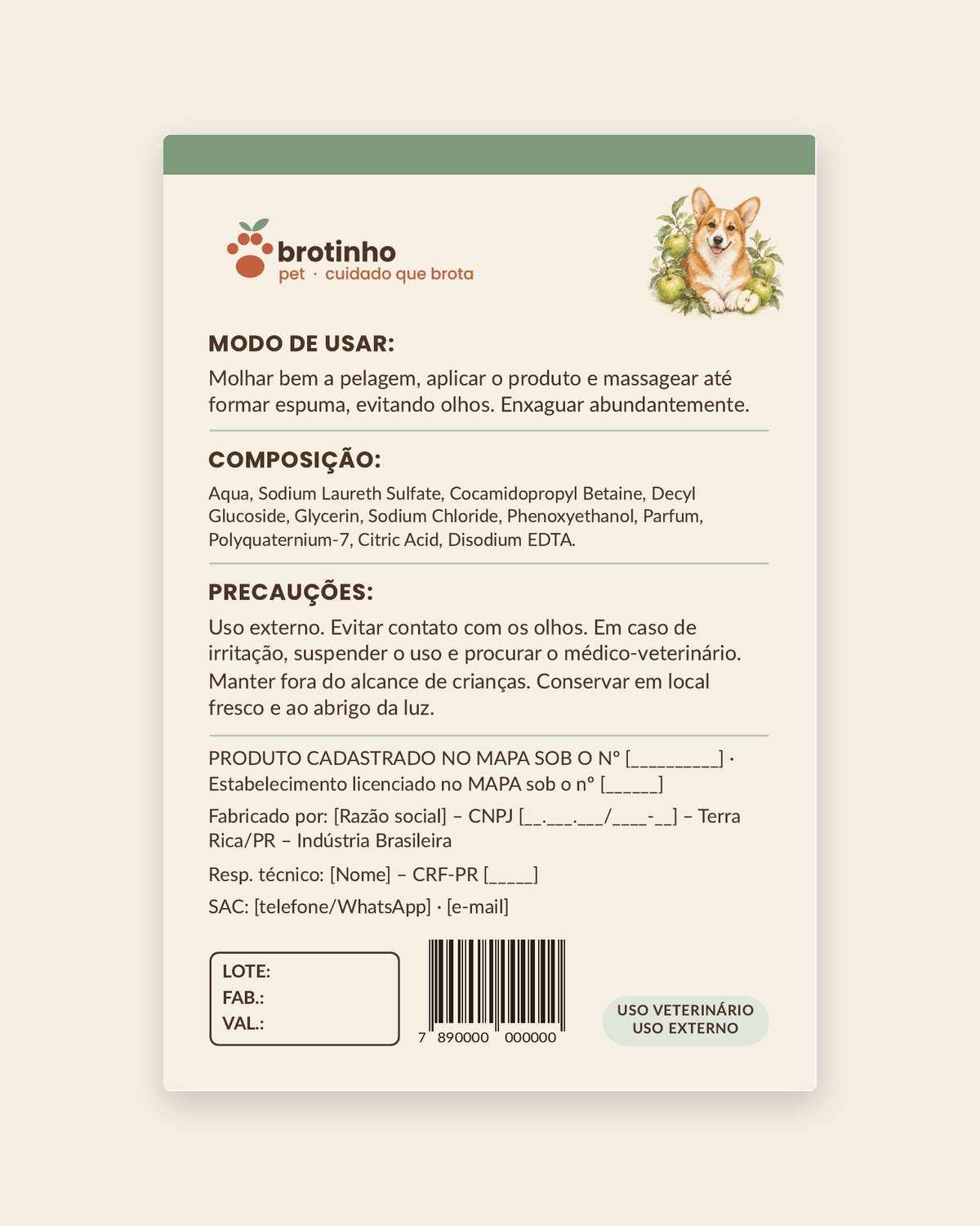 Shampoo Maçã Verde