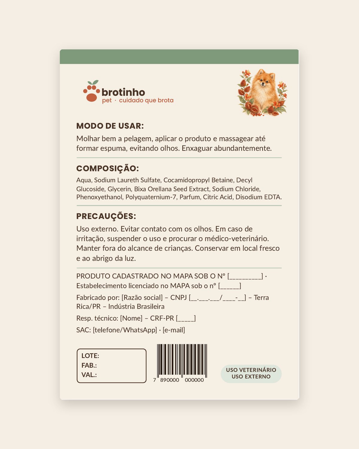 Shampoo Pelos Caramelo e Vermelhos