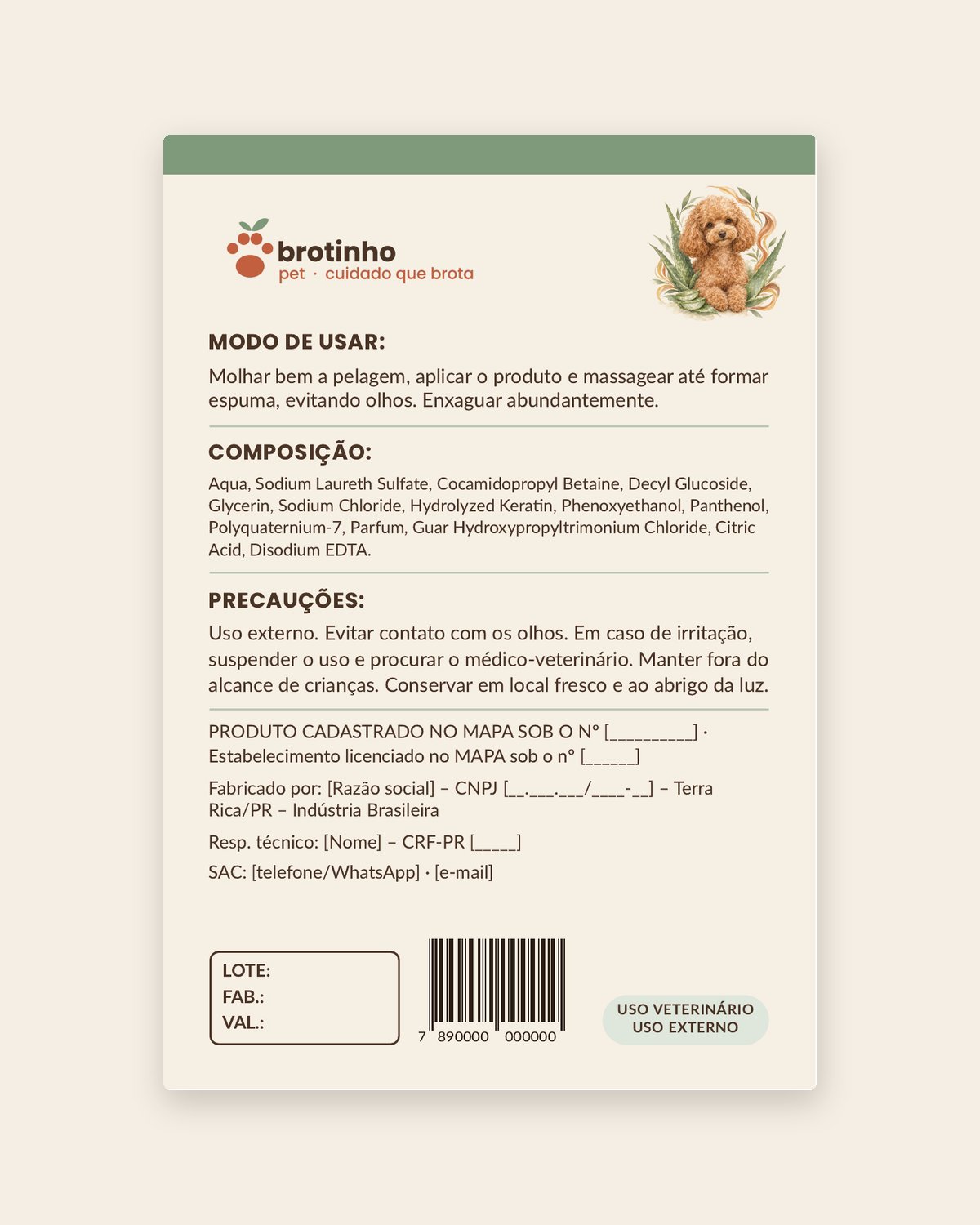 Shampoo Pelos Crespos e Cacheados