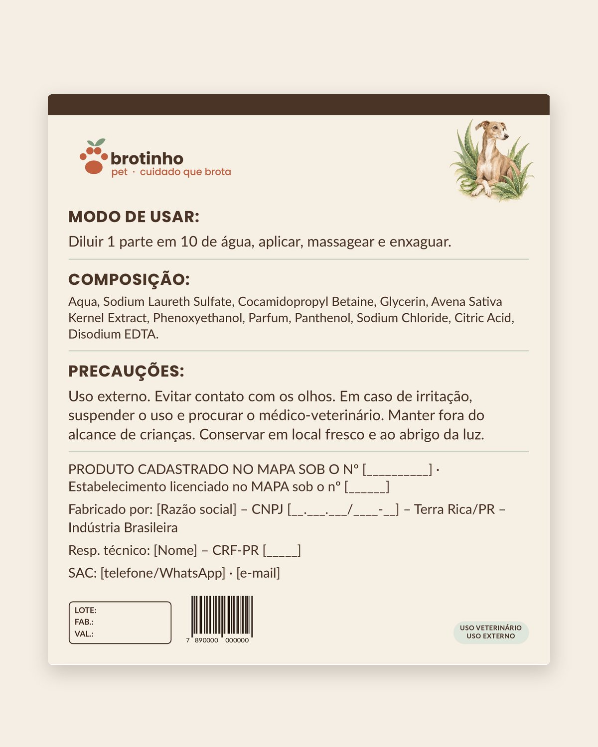 Shampoo Pro Hidratante 1:10
