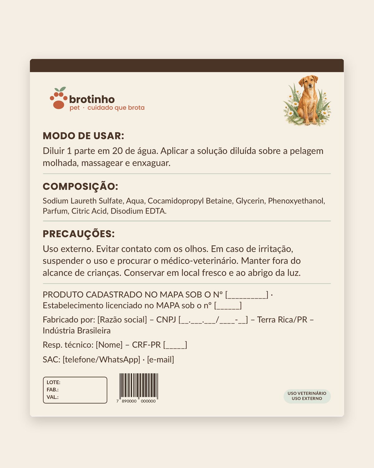 Shampoo Pro Neutro Hiperconcentrado 1:20